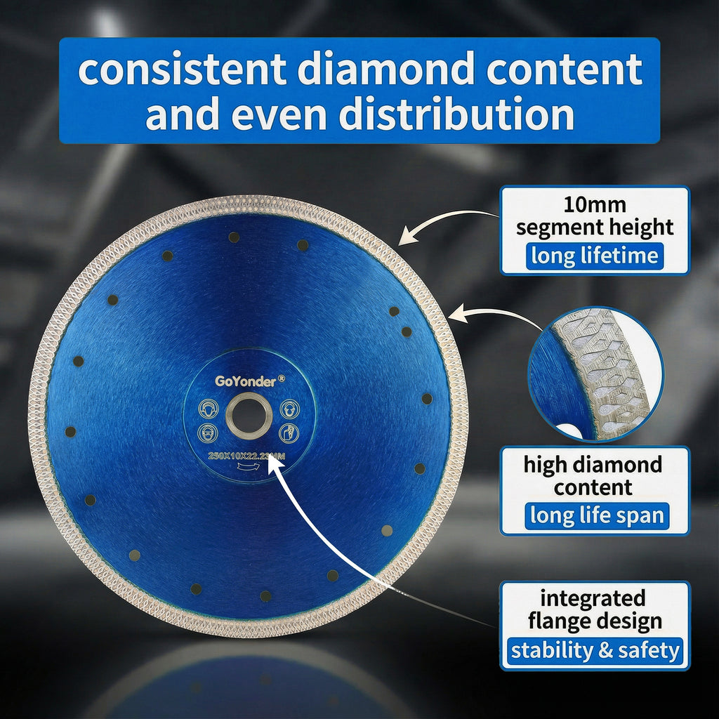 GoYonder 10 Inch Super Thin Diamond Saw Blade