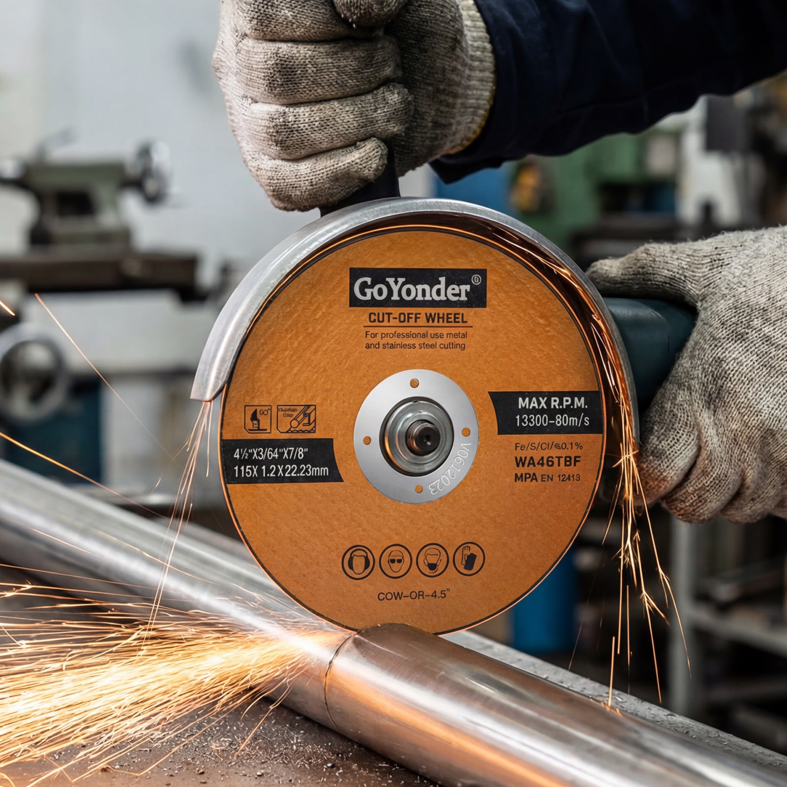 GoYonder 4.5" Ultra Thin Cut-Off Wheel for Metal-Orange