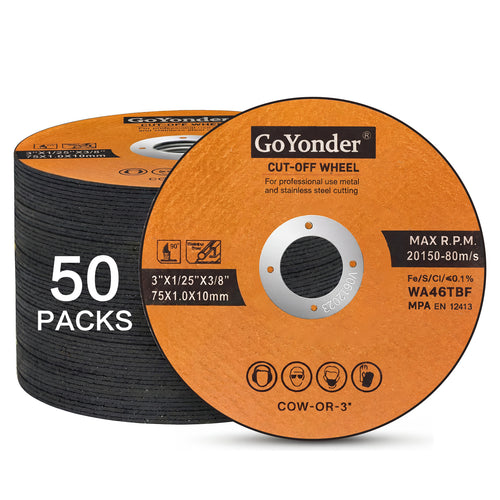 GoYonder 3" Ultra Thin Cut-Off Wheel for Metal-Orange