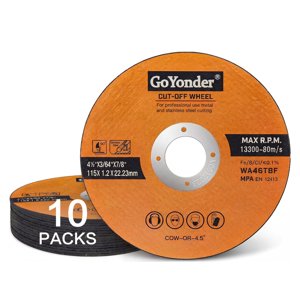 GoYonder 4.5" Ultra Thin Cut-Off Wheel for Metal-Orange