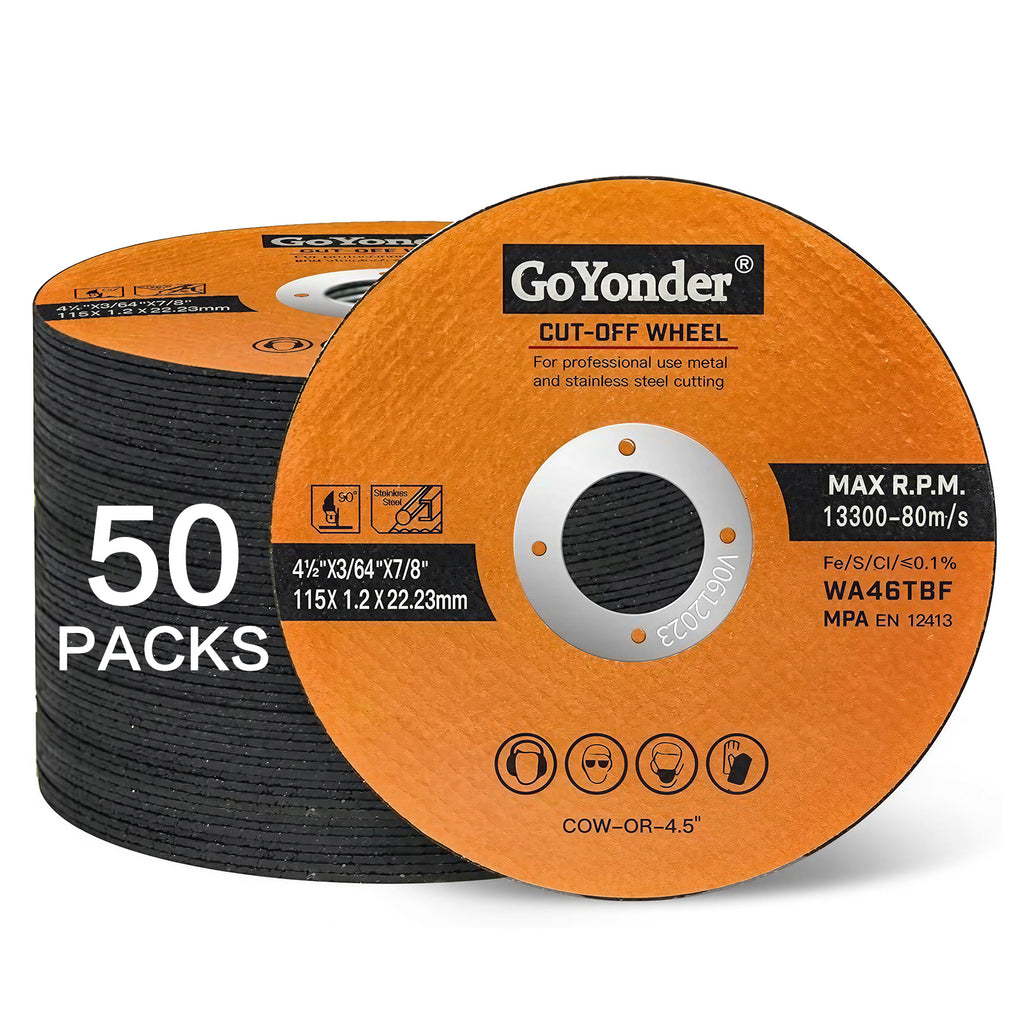 GoYonder 4.5" Ultra Thin Cut-Off Wheel for Metal-Orange