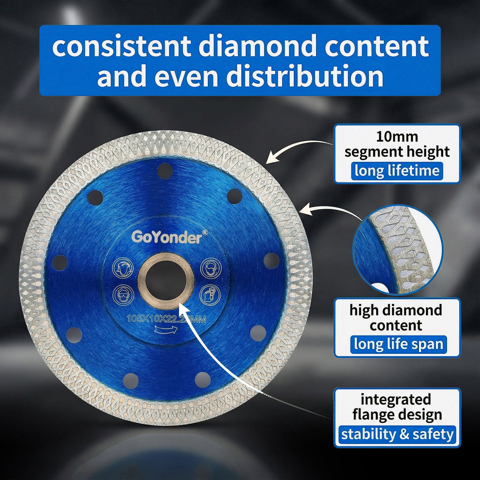 GoYonder 4 Inch Super Thin Diamond Saw Blade