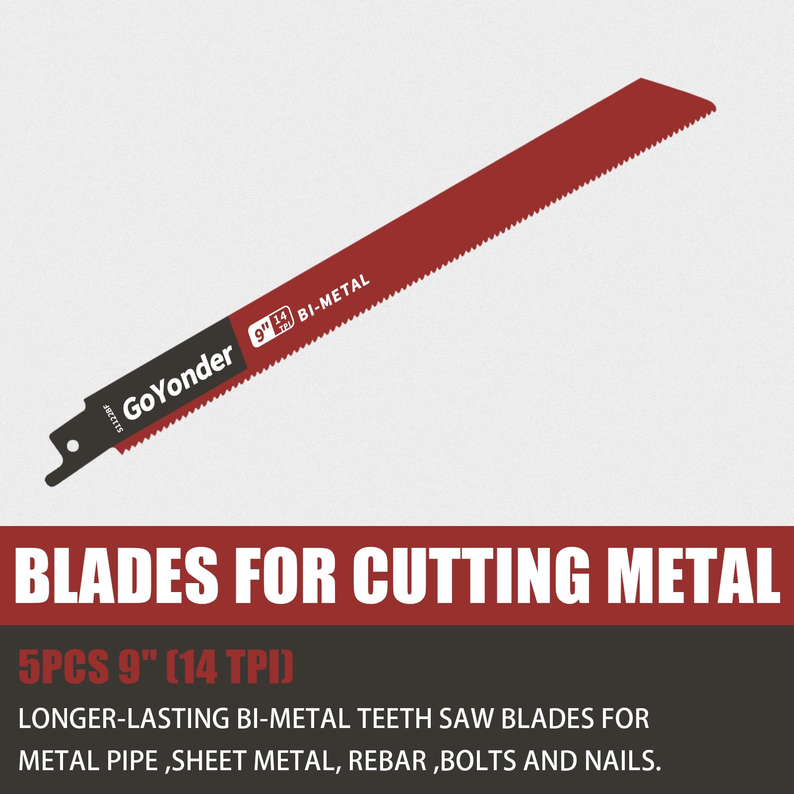 GoYonder Reciprocating Saw Blades 9 Inch 14TPI Saw Blades