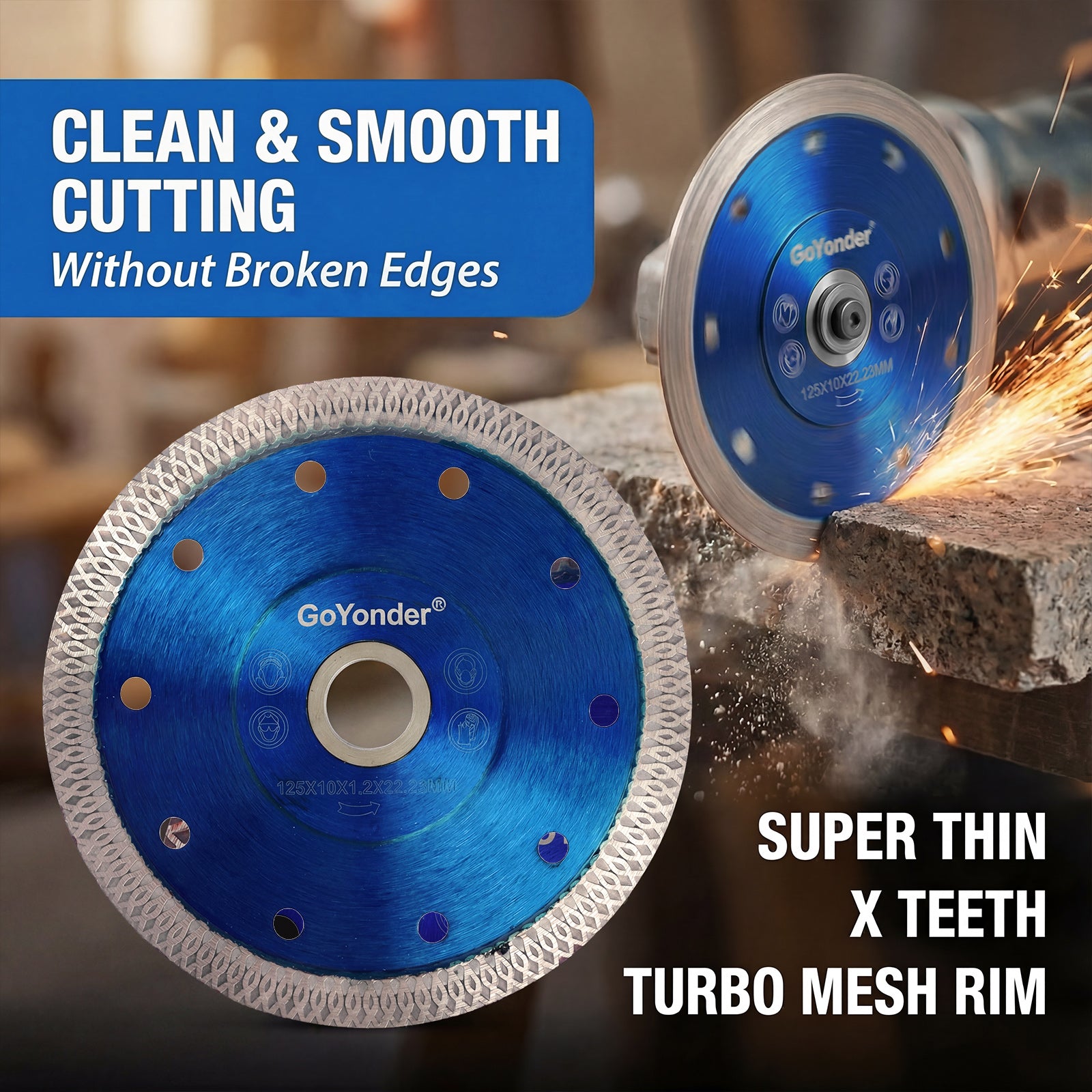 GoYonder 5 Inch Tile Blade, Super Thin Diamond Saw Blade