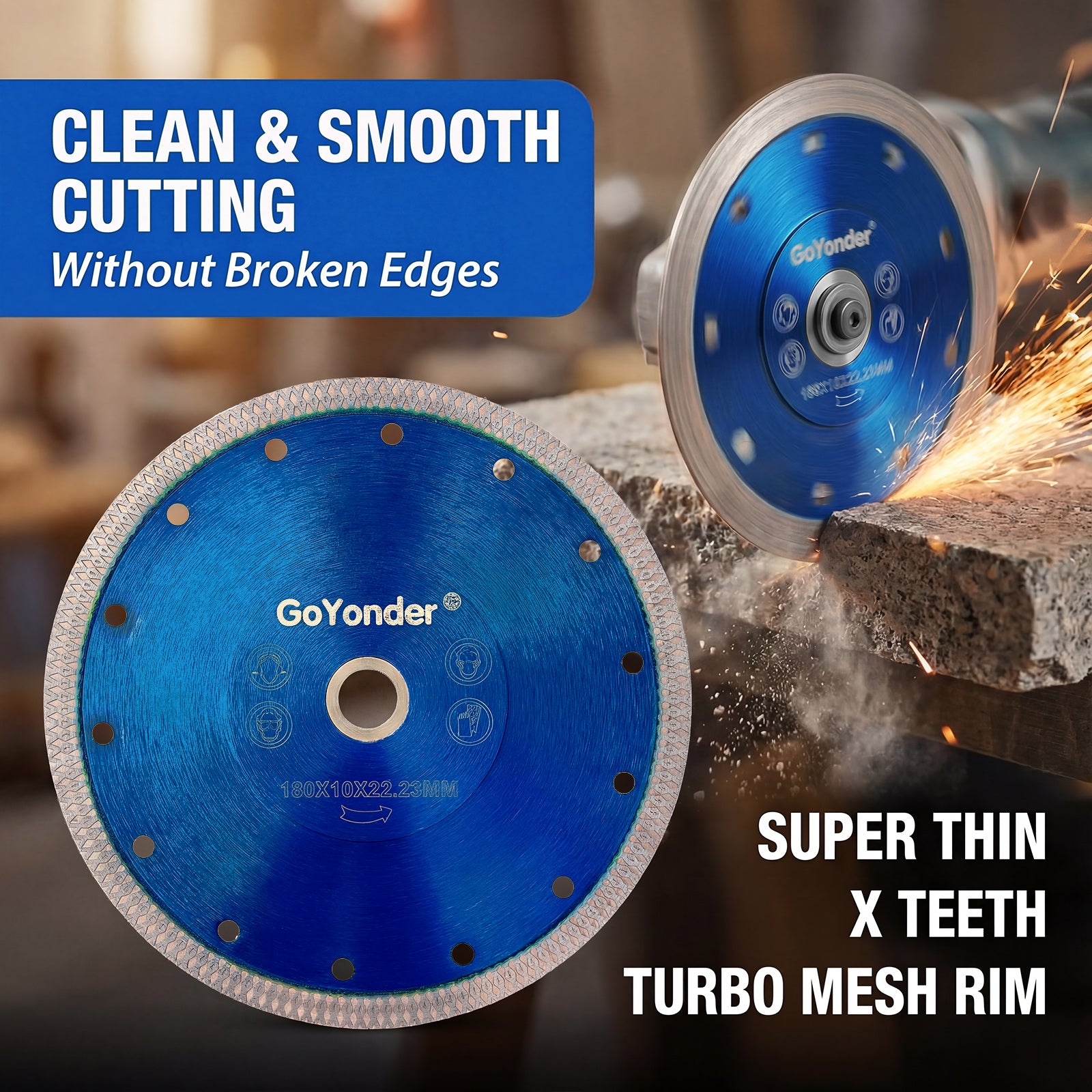 GoYonder 7 inch Super Thin Diamond Saw Blade