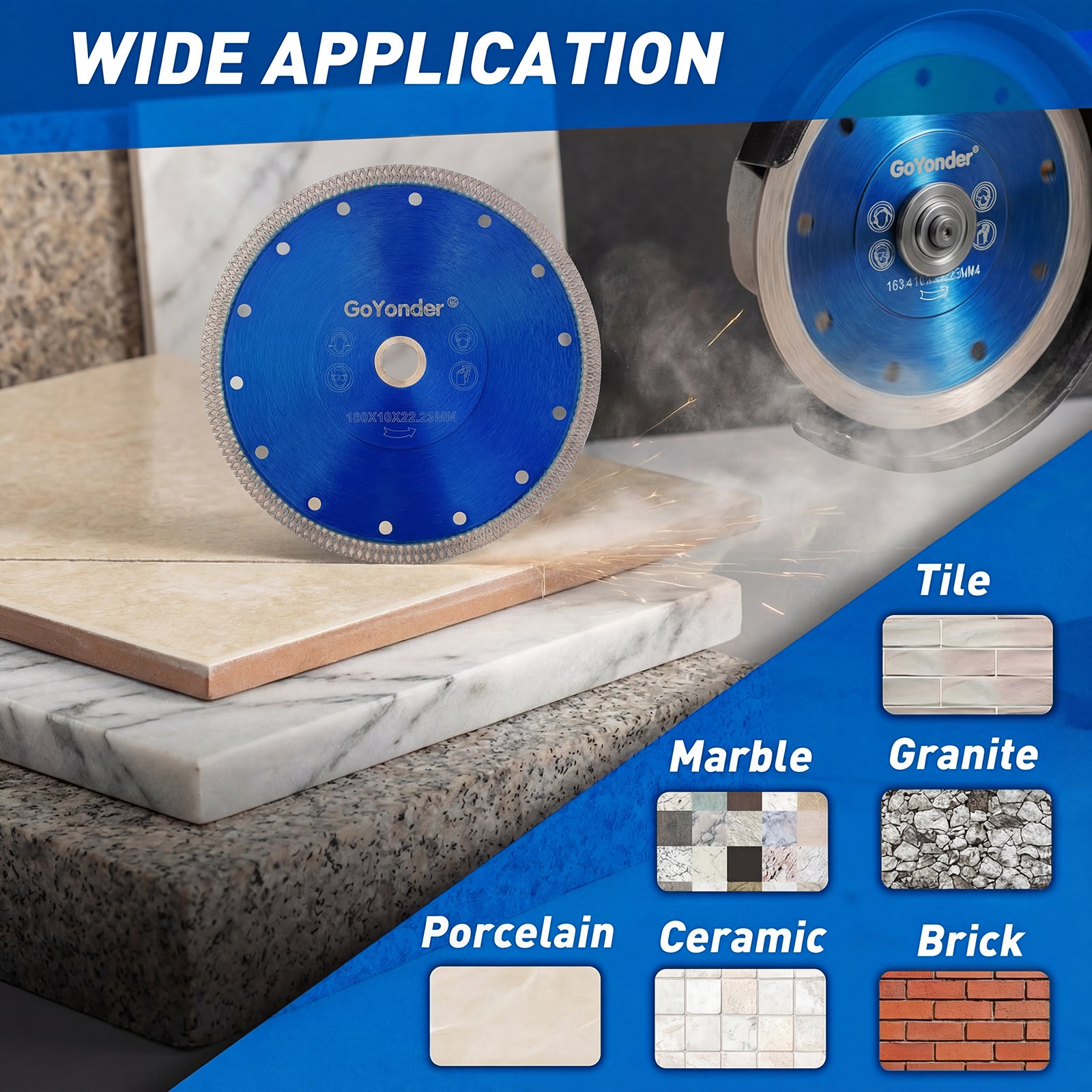 GoYonder 7 inch Super Thin Diamond Saw Blade