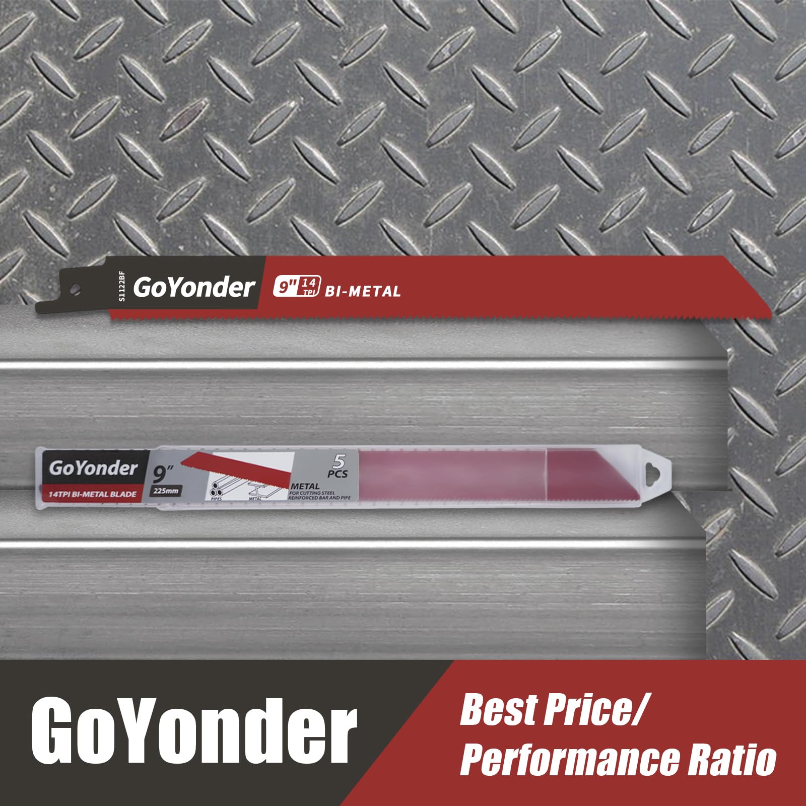 GoYonder Reciprocating Saw Blades 9 Inch 14TPI Saw Blades