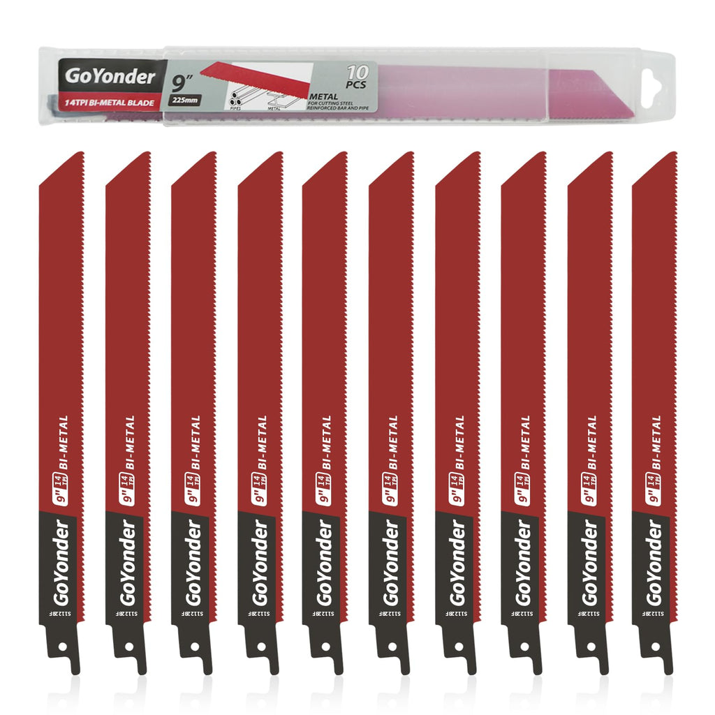 GoYonder Reciprocating Saw Blades 9 Inch 14TPI Saw Blades