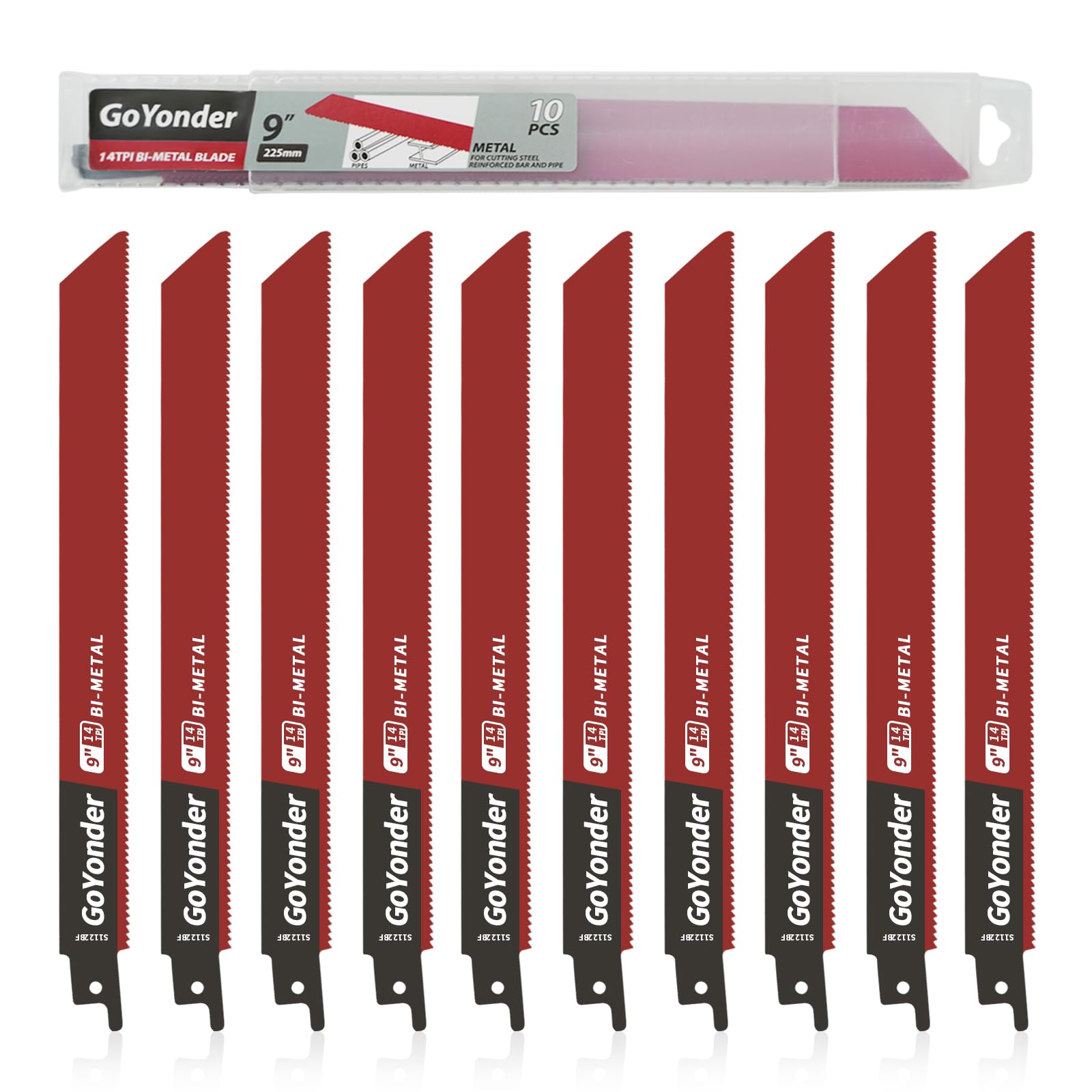GoYonder Reciprocating Saw Blades 9 Inch 14TPI Saw Blades